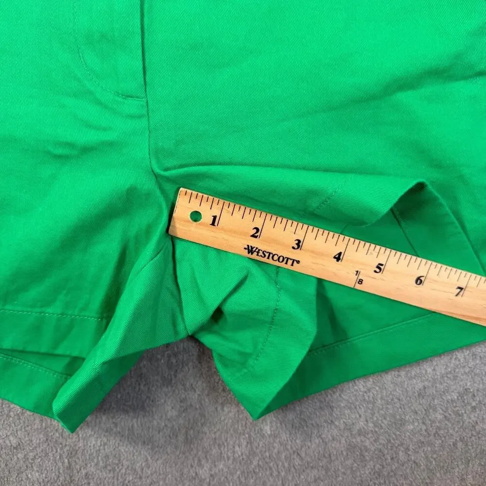 J.Crew Women's Size 2 Green Chino Shorts 3.5
